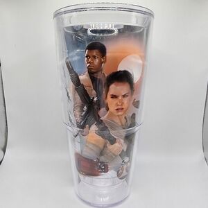 TERVIS Star Wars 24oz DOUBLE WALL TUMBLER NO LID CUP The Force Awakens Rey Finn